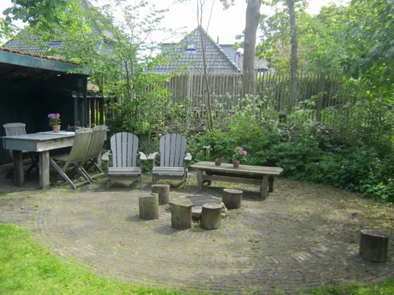 Het gezamenlijke barbecueterras